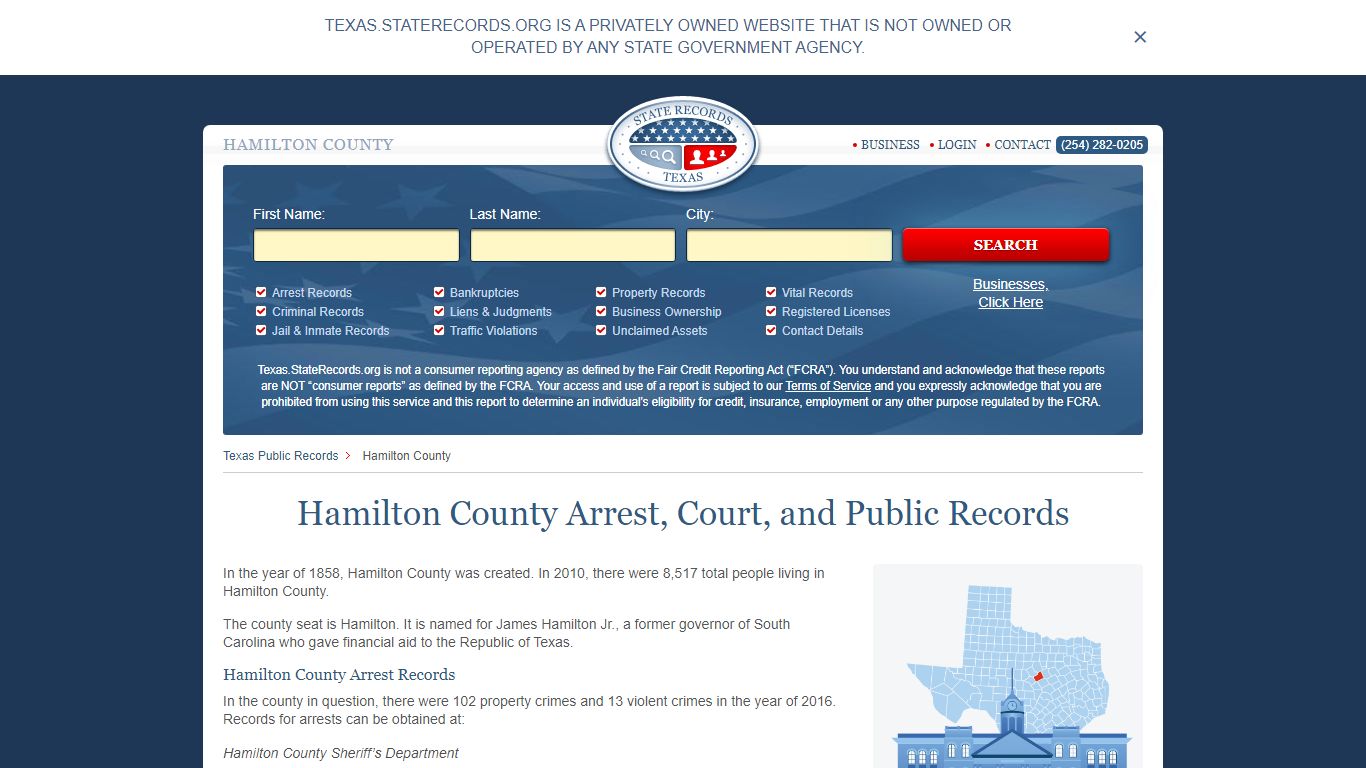 Hamilton County Arrest, Court, and Public Records